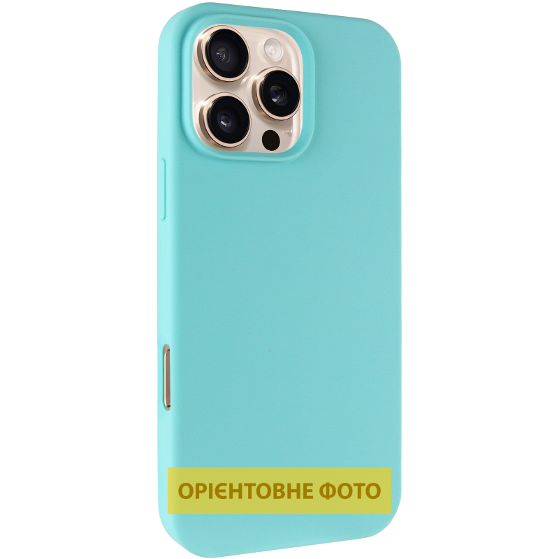 Чехол Silk Full Protective (AA) NO LOGO для Apple iPhone 17 Air (6.5"), Бирюзовый / Marine Green, Силикон, купить оптом с доставкой