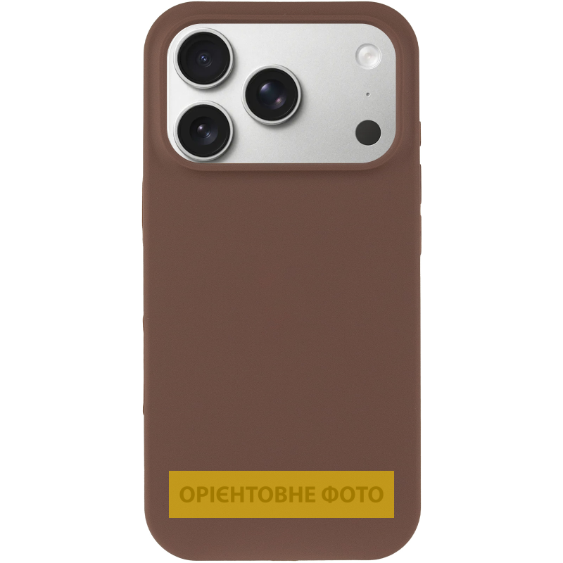 Чехол Silk Full Protective (AA) NO LOGO для Apple iPhone 18, Коричневый / Brown 1, Силикон, купить оптом с доставкой