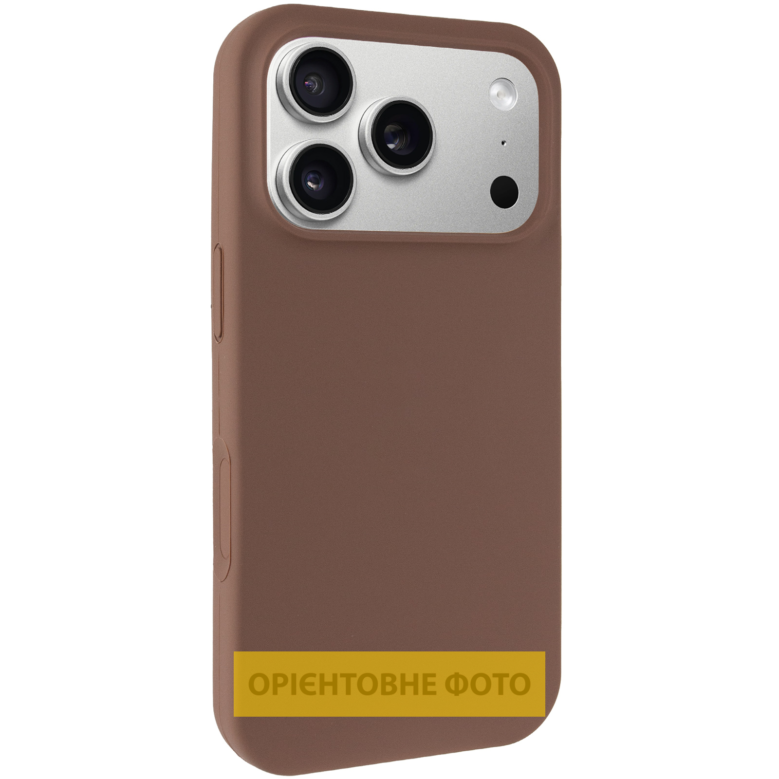 Чехол Silk Full Protective (AA) NO LOGO для Apple iPhone 18, Коричневый / Brown, Силикон, купить оптом с доставкой