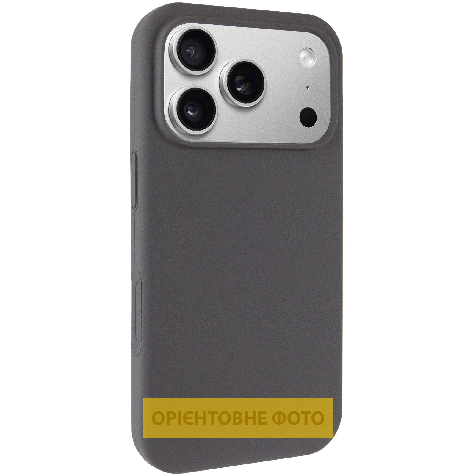 Чехол Silk Full Protective (AA) NO LOGO для Apple iPhone 18 Pro, Серый / Dark Gray, Силикон, купить оптом с доставкой