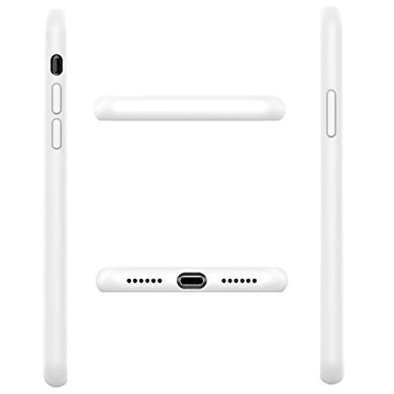 Чехол Silk Full Protective (AA) NO LOGO для Apple iPhone 6/6s (4.7"), Белый / White 2, Силикон, купить оптом с доставкой