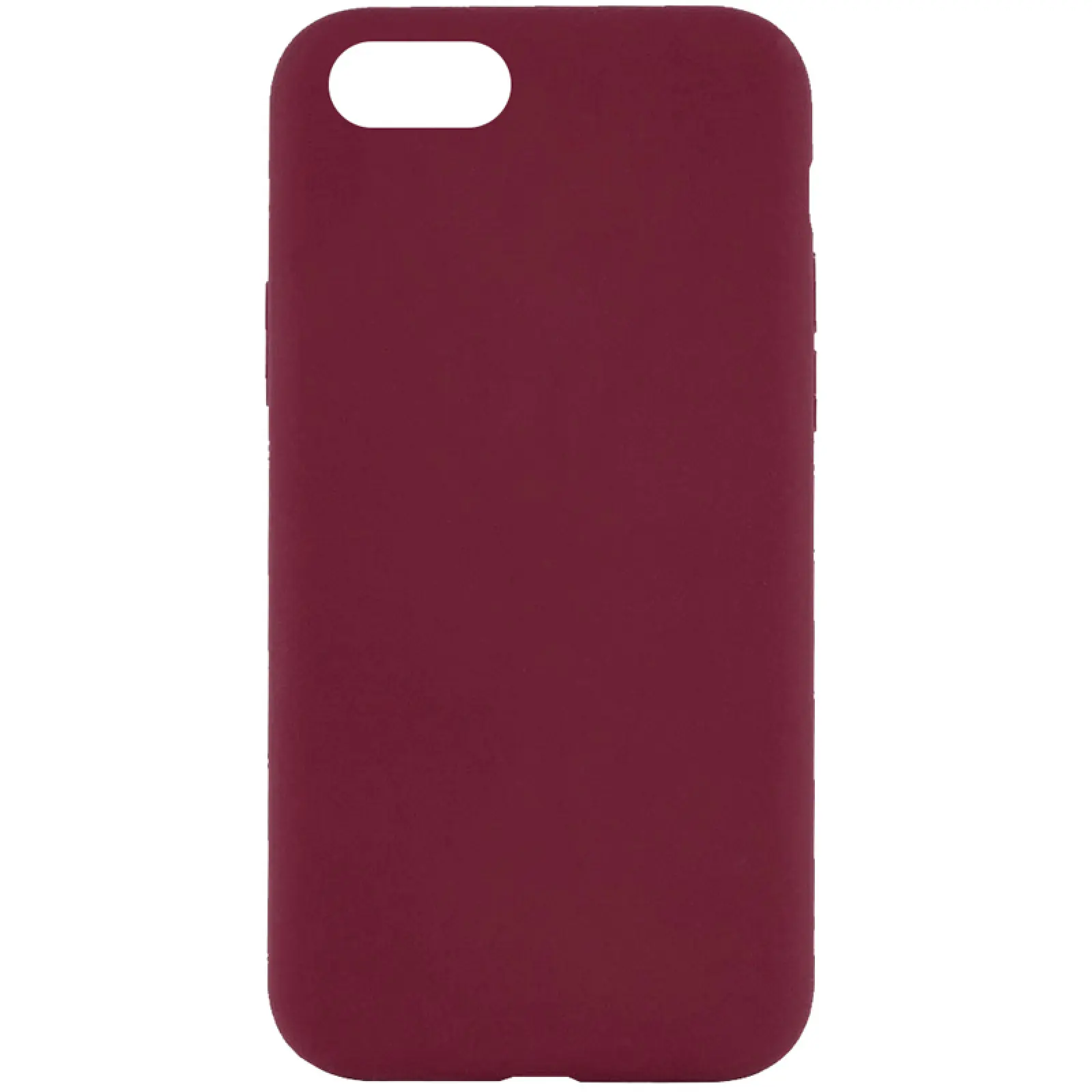 Чехол Silicone Case Full Protective (AA) NO LOGO для Apple iPhone 6/6s (4.7"), Бордовый / Plum, Силикон, купить оптом с доставкой