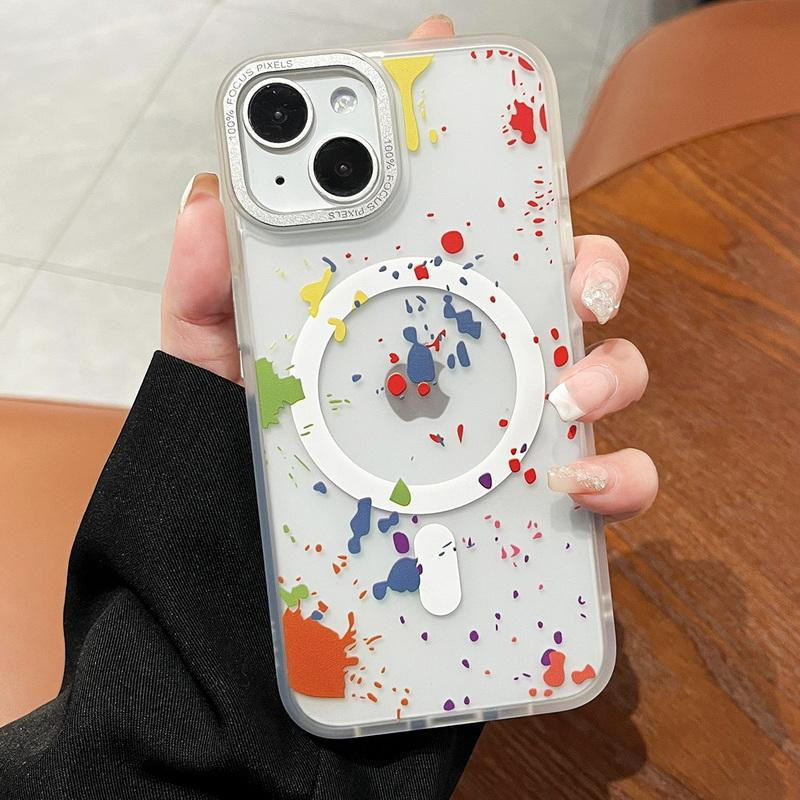 Чохол TPU+PC Flush with MagSafe для Apple iPhone 14 (6.1) у дизайні: Фотографія №2 Чохол TPU+PC Flush with MagSafe для Apple iPhone 14 (6.1) у дизайні: на малюнкі №2