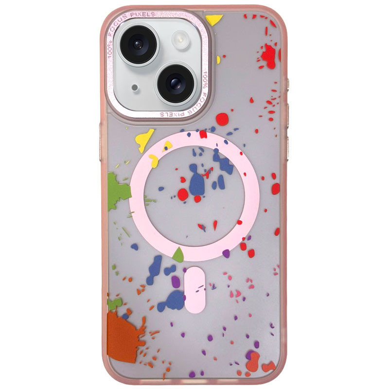 Чехол TPU+PC Flush with MagSafe для Apple iPhone 15 (6.1) в дизайне: на картинке №1