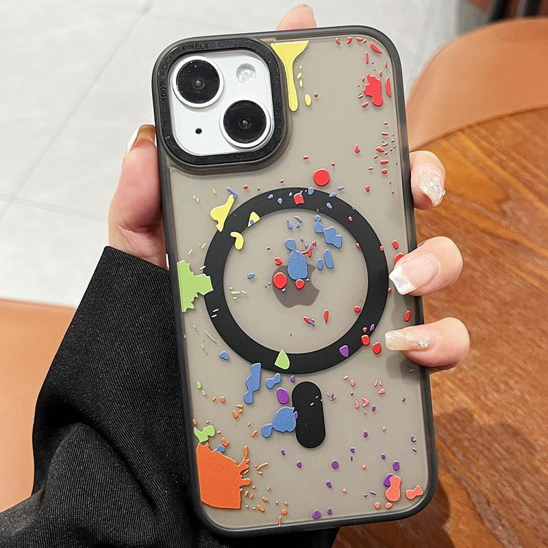 Чехол TPU+PC Flush with MagSafe для Apple iPhone 15 (6.1) в дизайне: на картинке №2