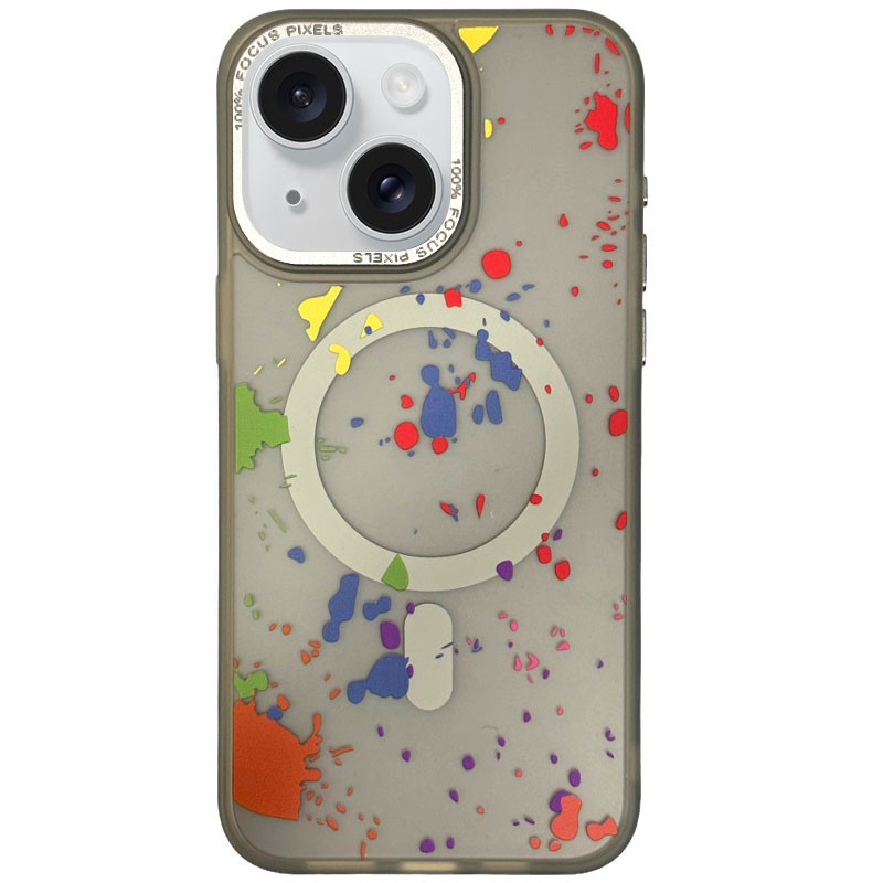 Чехол TPU+PC Flush with MagSafe для Apple iPhone 15 (6.1) в дизайне: на картинке №1