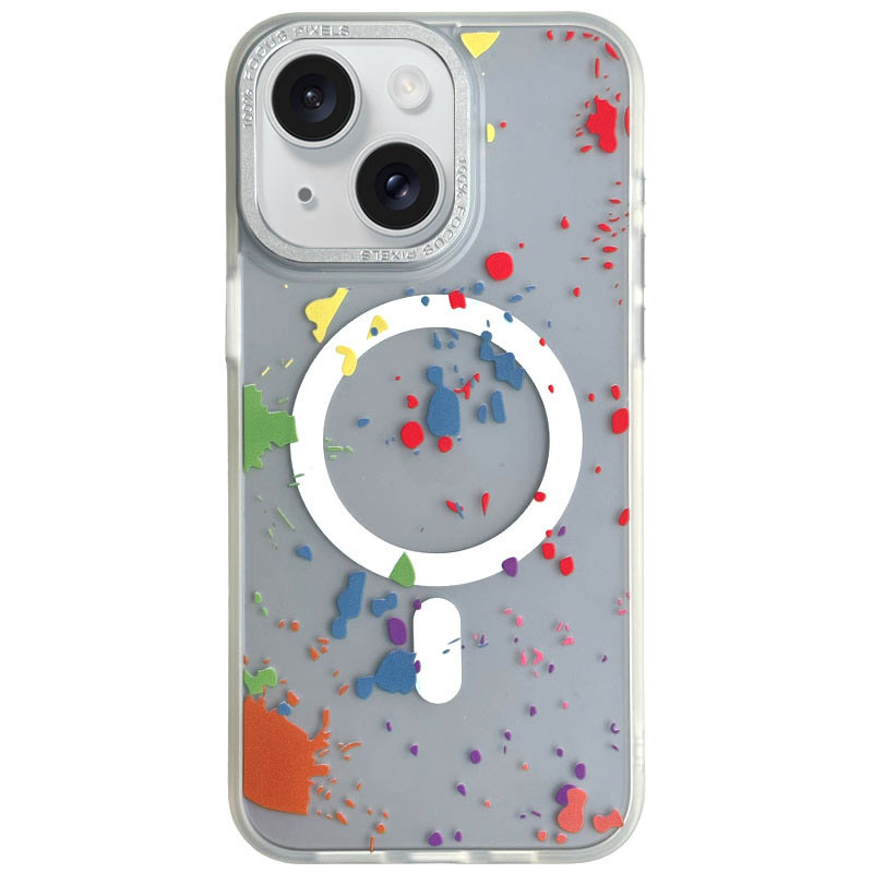 Чехол TPU+PC Flush with MagSafe для Apple iPhone 15 (6.1) в дизайне: на картинке №1