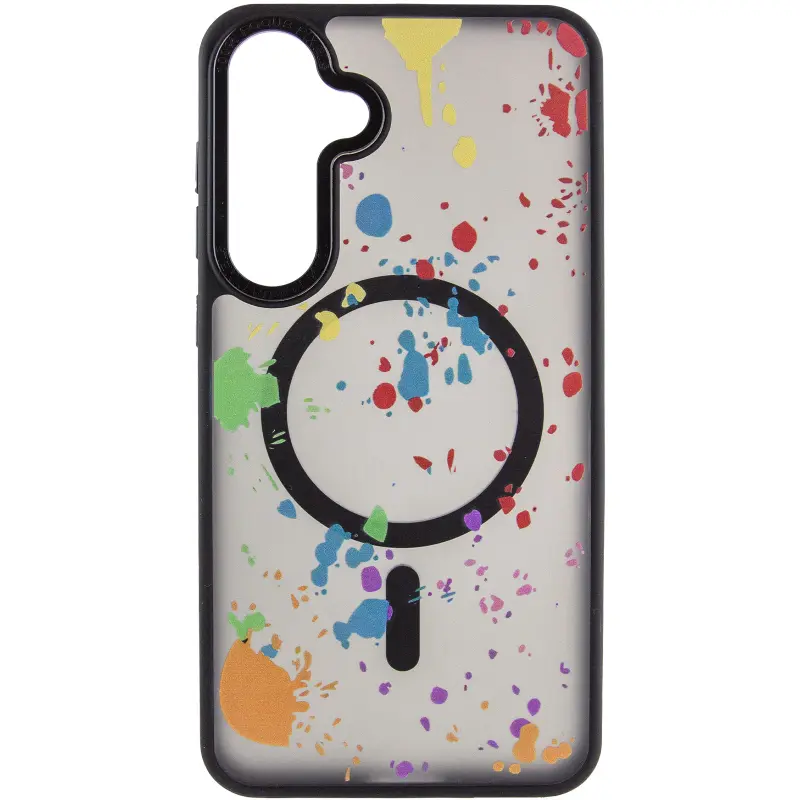 Чехол TPU+PC Flush with Magnetic Fit для Samsung Galaxy S24 / S25, Titanium black 1, TPU+PC, купить оптом с доставкой