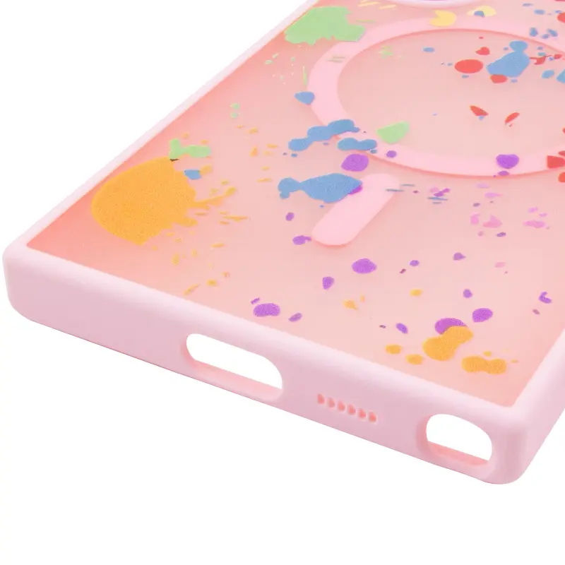 Чехол TPU+PC Flush with Magnetic Fit для Samsung Galaxy S24 Ultra, Baby pink 4, TPU+PC, купить оптом с доставкой