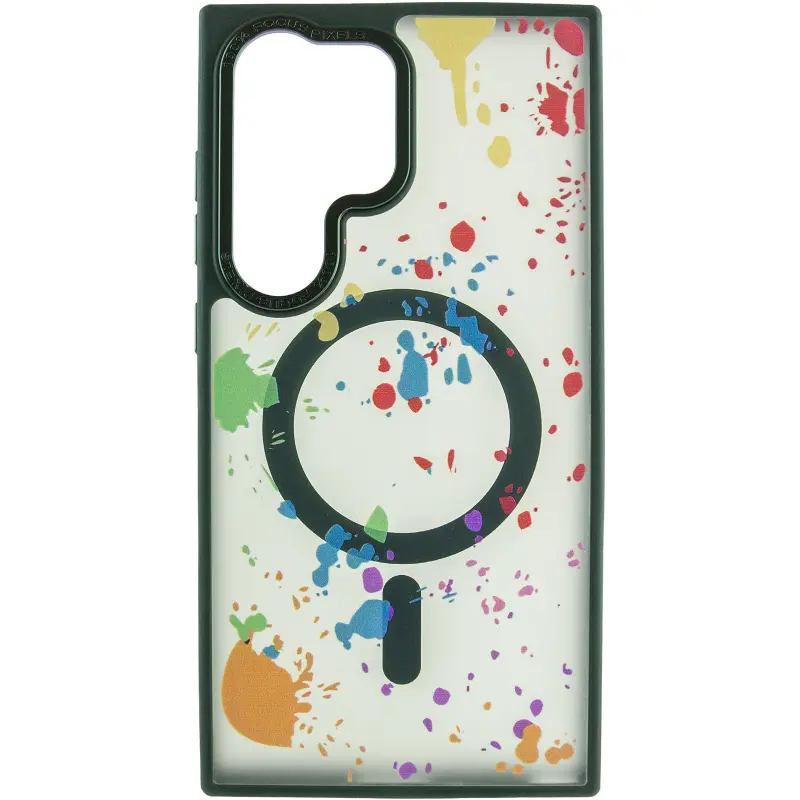 Чехол TPU+PC Flush with Magnetic Fit для Samsung Galaxy S24 Ultra, Dark green 1, TPU+PC, купить оптом с доставкой