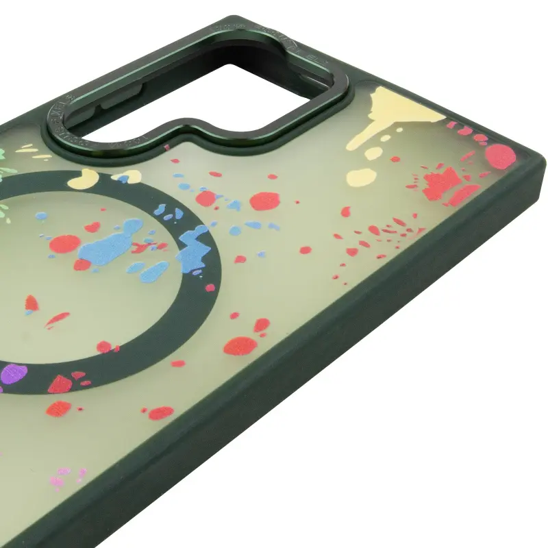 Чехол TPU+PC Flush with Magnetic Fit для Samsung Galaxy S24 Ultra, Dark green 3, TPU+PC, купить оптом с доставкой