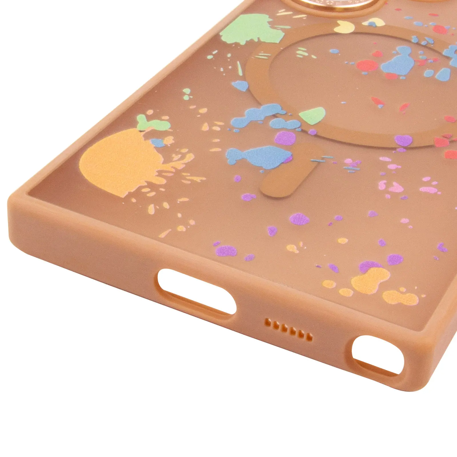 Чехол TPU+PC Flush with Magnetic Fit для Samsung Galaxy S24 Ultra, Desert gold 4, TPU+PC, купить оптом с доставкой