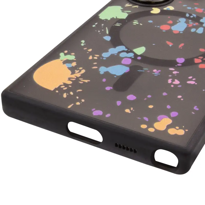 Чехол TPU+PC Flush with Magnetic Fit для Samsung Galaxy S24 Ultra, Titanium black 4, TPU+PC, купить оптом с доставкой