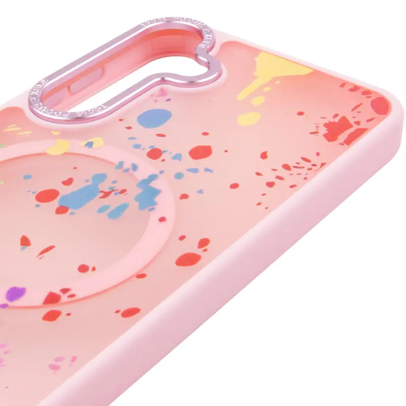 Чехол TPU+PC Flush with Magnetic Fit для Samsung Galaxy S24 FE, Baby pink 3, TPU+PC, купить оптом с доставкой