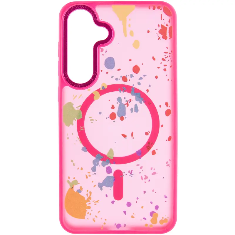 Чехол TPU+PC Flush with Magnetic Fit для Samsung Galaxy S24 FE, Barbie Pink 1, TPU+PC, купить оптом с доставкой