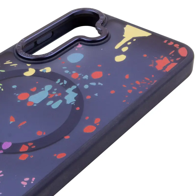 Чехол TPU+PC Flush with Magnetic Fit для Samsung Galaxy S24 FE, Dark blue 3, TPU+PC, купить оптом с доставкой