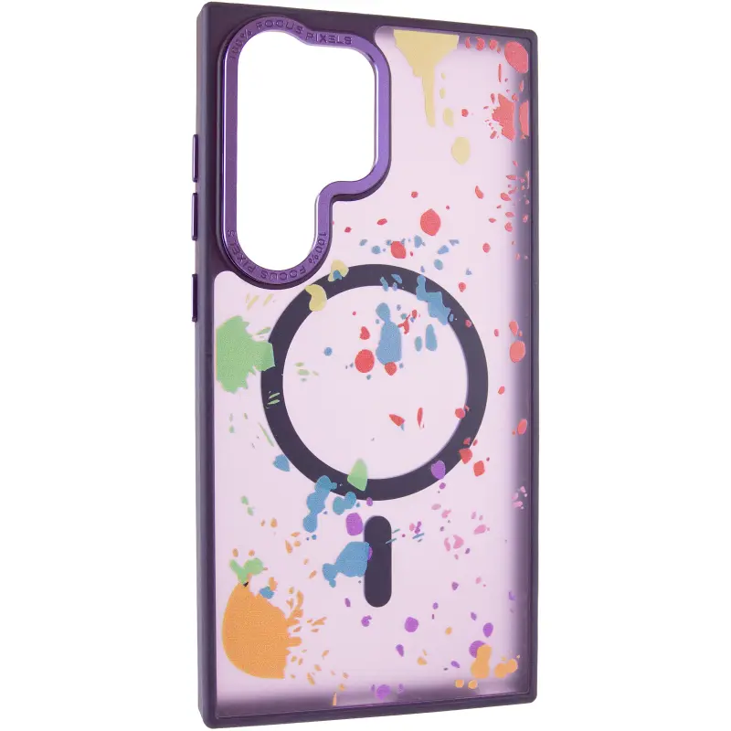 Чехол TPU+PC Flush with Magnetic Fit для Samsung Galaxy S25 Ultra , Dark purple, TPU+PC, купить оптом с доставкой