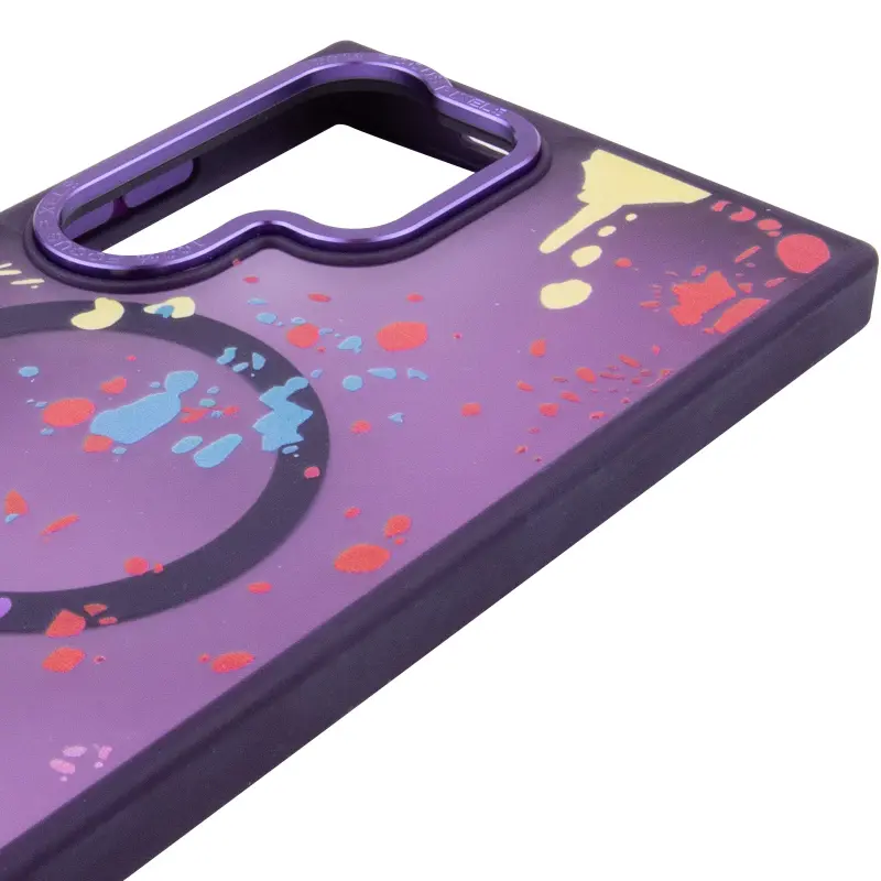 Чехол TPU+PC Flush with Magnetic Fit для Samsung Galaxy S25 Ultra , Dark purple 3, TPU+PC, купить оптом с доставкой