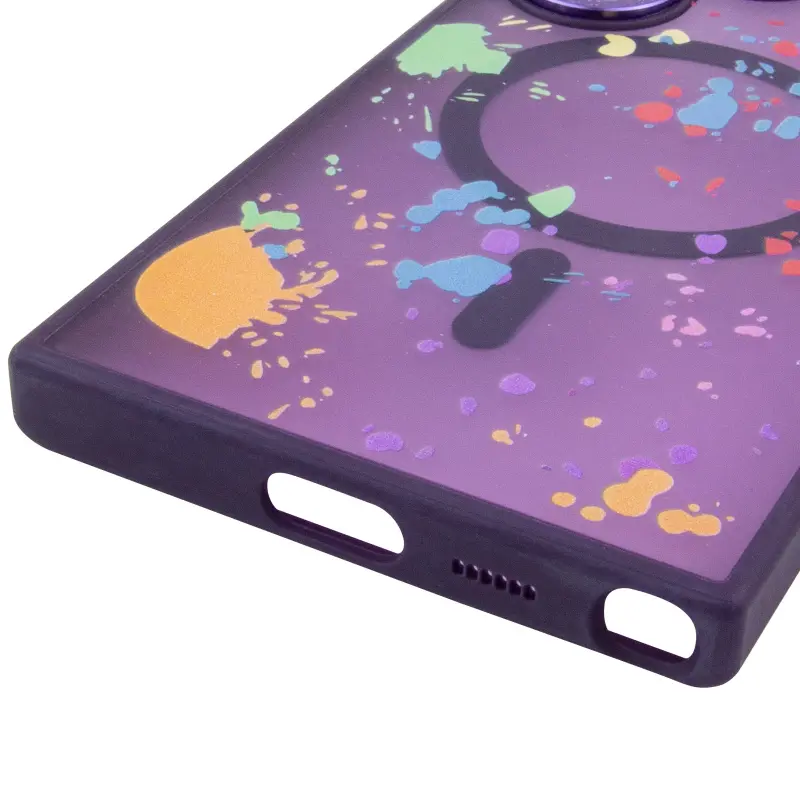 Чехол TPU+PC Flush with Magnetic Fit для Samsung Galaxy S25 Ultra , Dark purple 4, TPU+PC, купить оптом с доставкой