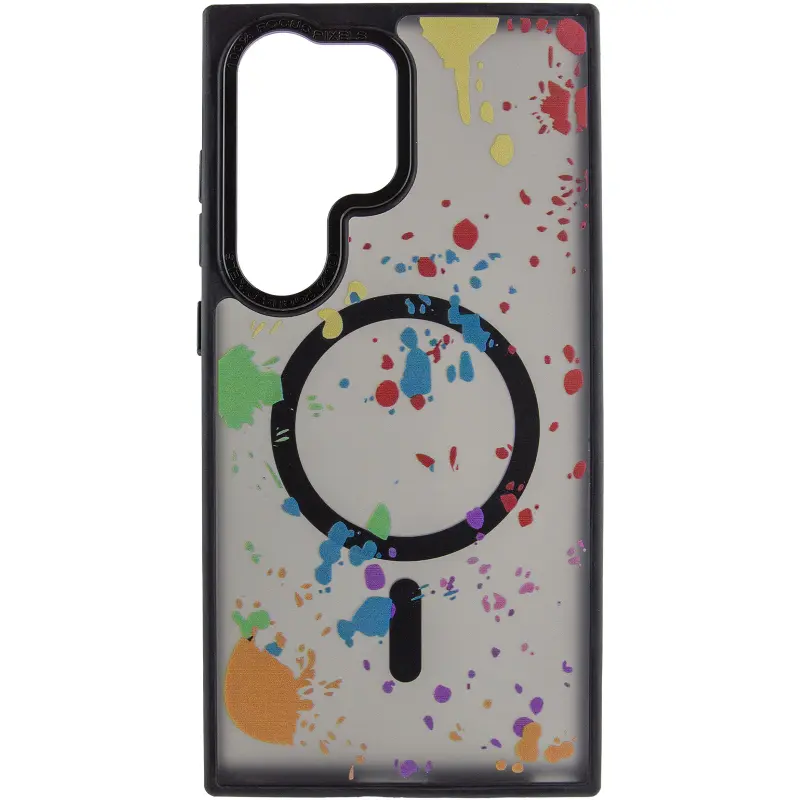 Чехол TPU+PC Flush with Magnetic Fit для Samsung Galaxy S25 Ultra , Titanium black 1, TPU+PC, купить оптом с доставкой
