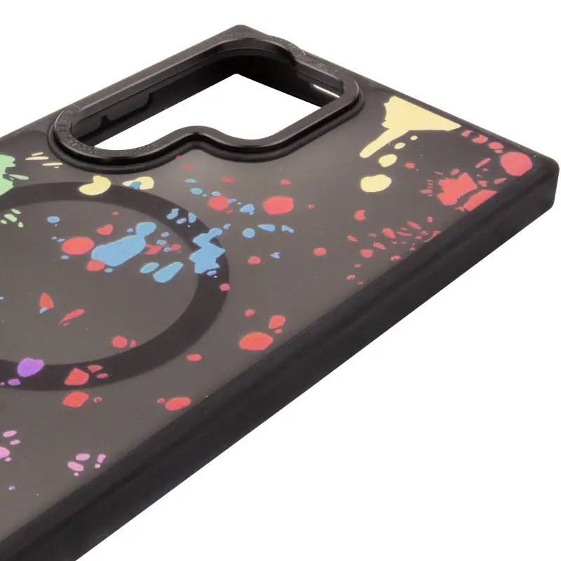 Чехол TPU+PC Flush with Magnetic Fit для Samsung Galaxy S25 Ultra , Titanium black 3, TPU+PC, купить оптом с доставкой