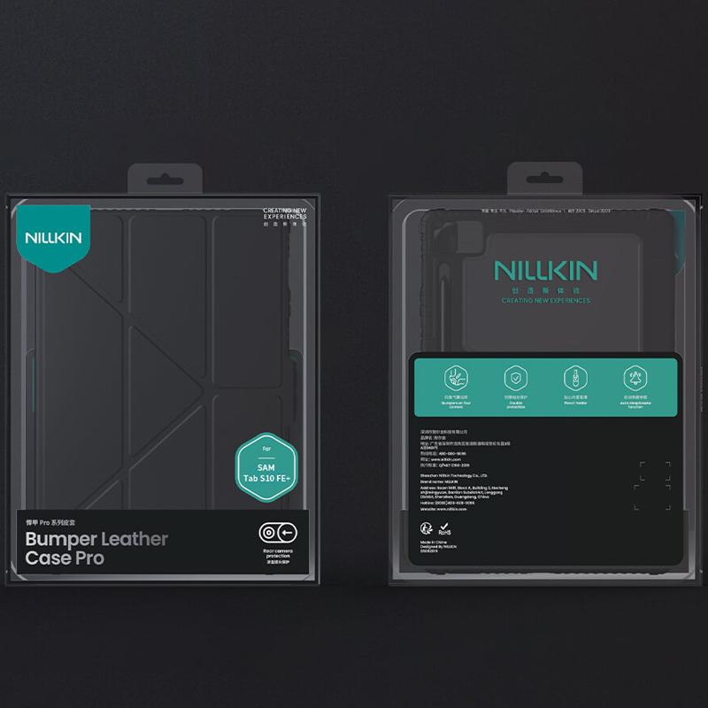 Протиударний чохол-книжка Nillkin Bumper Pro Multi-angle для Samsung Galaxy Tab S10 FE+ (13.1) |Зі шторкою на камеру| на малюнкі №6