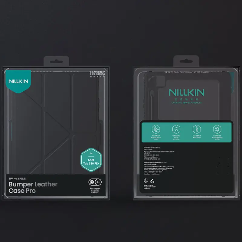 Чехол-книжка Nillkin Bumper Pro Multi-angle для Samsung Galaxy Tab S10 FE+ (13.1"), Black 5, TPU+PC, купить оптом с доставкой