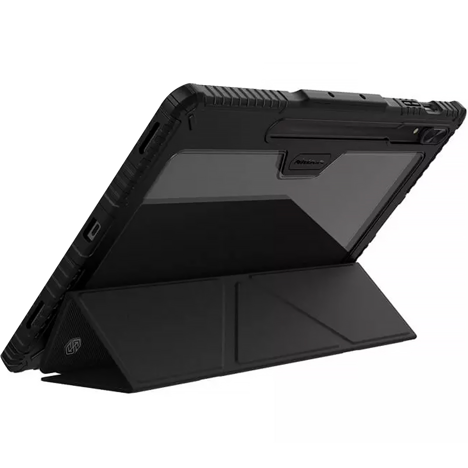 Уценка Чехол-книжка Nillkin Bumper Pro Multi-angle для Samsung Galaxy Tab S10 Ultra / S9 Ultra, Поврежденная упаковка / Black 2, TPU+PC, купить оптом с доставкой