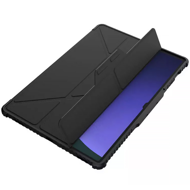 Уценка Чехол-книжка Nillkin Bumper Pro Multi-angle для Samsung Galaxy Tab S10 Ultra / S9 Ultra, Поврежденная упаковка / Black 4, TPU+PC, купить оптом с доставкой
