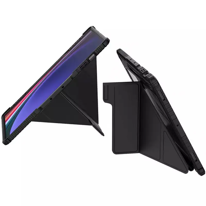 Чехол-книжка Nillkin Bumper Pro Multi-angle для Samsung Galaxy Tab S10 Ultra / S9 Ultra (14.6''), Black 3, TPU+PC, купить оптом с доставкой