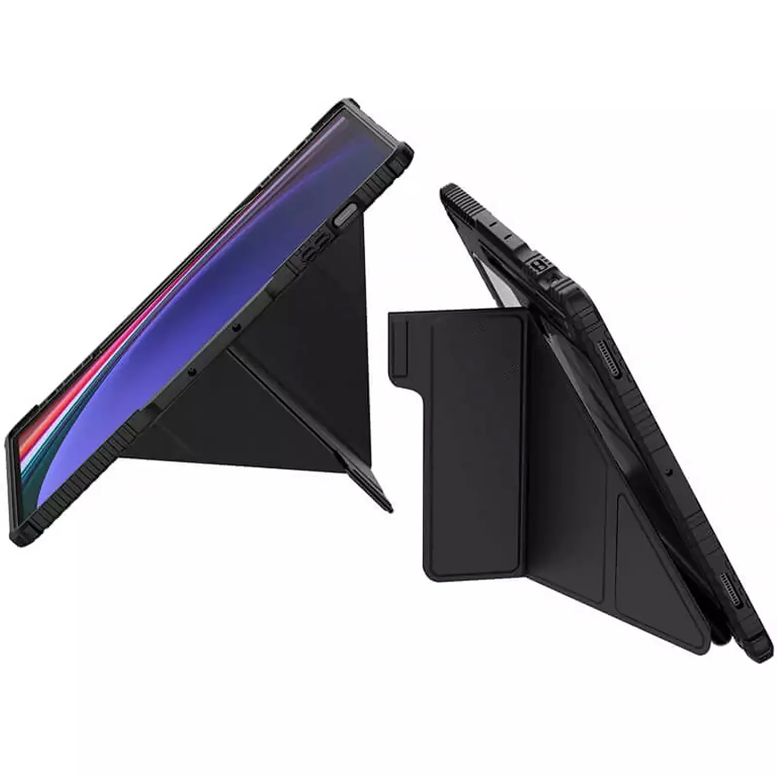 Чехол-книжка Nillkin Bumper Pro Multi-angle для Samsung Galaxy Tab S10 Ultra / S9 Ultra (14.6''), Black 3, TPU+PC, купить оптом с доставкой