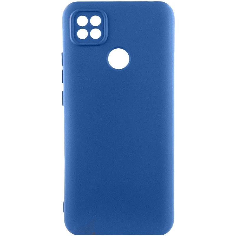 Чохол Silicone Cover Lakshmi Full Camera (AA) для Xiaomi Redmi 10A, Синій / Navy Blue, Силікон, купити оптом з доставкою