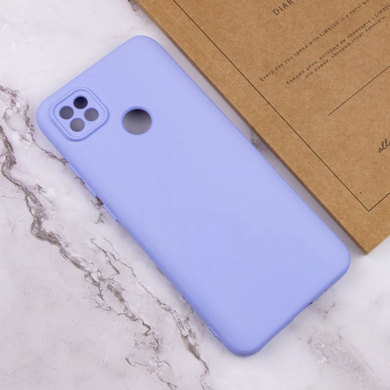 Чохол Silicone Cover Lakshmi Full Camera (AA) для Xiaomi Redmi 10A, Бузковий / Dasheen 3, Силікон, купити оптом з доставкою