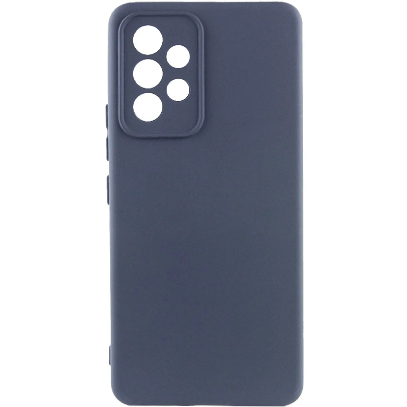 Чехол Silicone Cover Lakshmi Full Camera (AA) для Samsung Galaxy A33 5G, Синий / Midnight Blue, Силикон, купить оптом с доставкой