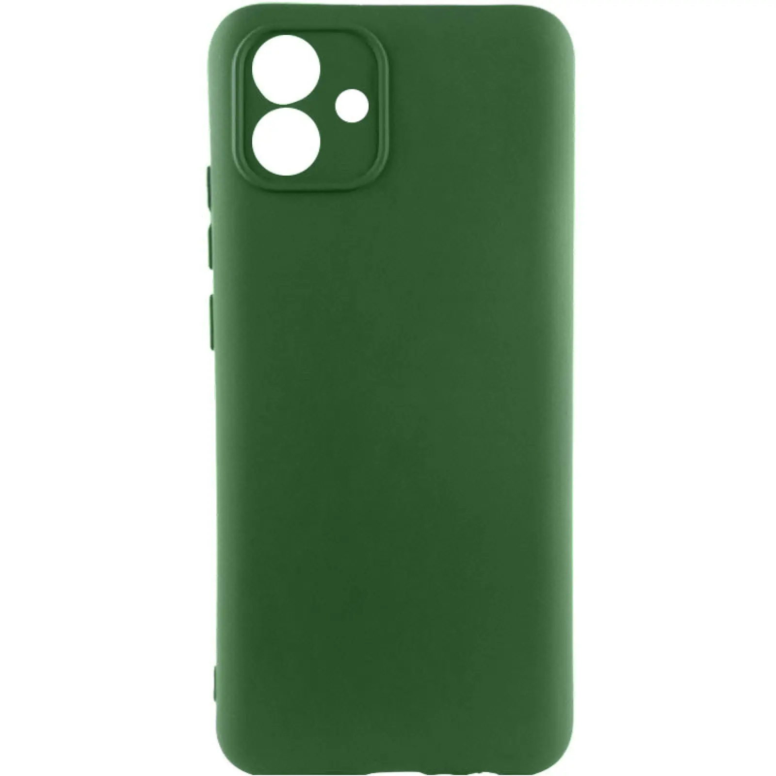 Чехол Silicone Cover Lakshmi Full Camera (AA) для Samsung Galaxy A04, Зеленый / Dark green, Силикон, купить оптом с доставкой