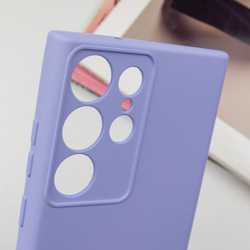 Чохол Silicone Cover Lakshmi Full Camera (AA) для Samsung Galaxy S23 Ultra | Мікрофібра на малюнкі №6