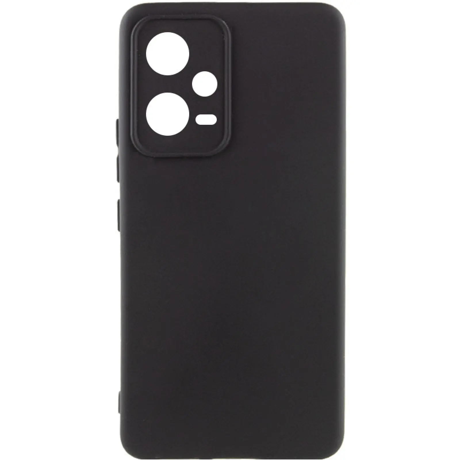 Чехол Silicone Cover Lakshmi Full Camera (AA) для Xiaomi Poco X5 5G / Note 12 5G, Черный / Black, Силикон, купить оптом с доставкой