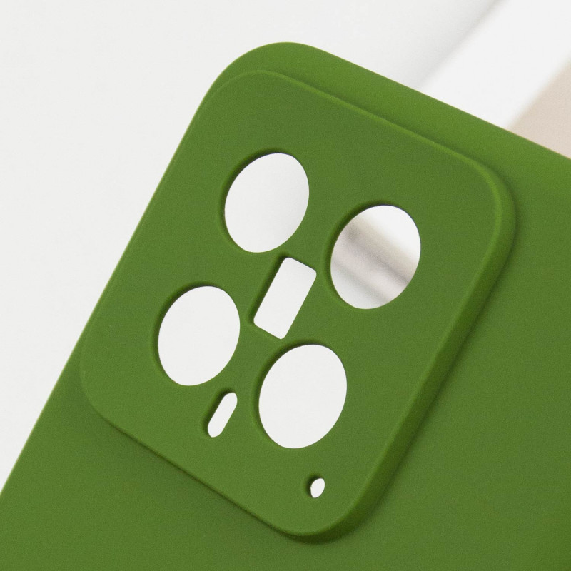 Чехол Silicone Cover Lakshmi Full Camera (AA) для Xiaomi 14 | Микрофибра на картинке №6