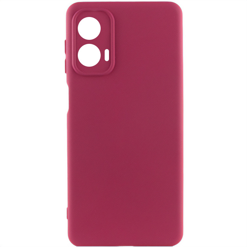 Чехол Silicone Cover Lakshmi Full Camera (AA) для Motorola Moto G24 | Микрофибра на картинке №1