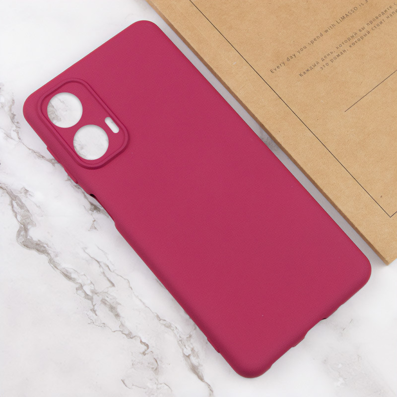 Чехол Silicone Cover Lakshmi Full Camera (AA) для Motorola Moto G24 | Микрофибра на картинке №4