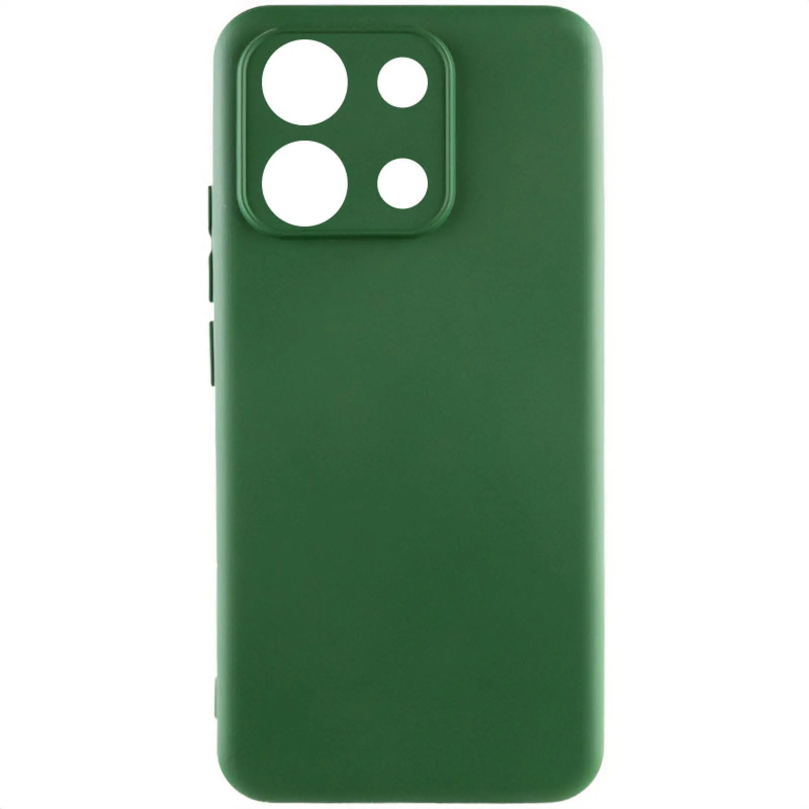 Чехол Silicone Cover Lakshmi Full Camera (AA) для Xiaomi Poco X6 Pro, Зеленый / Dark green, Силикон, купить оптом с доставкой