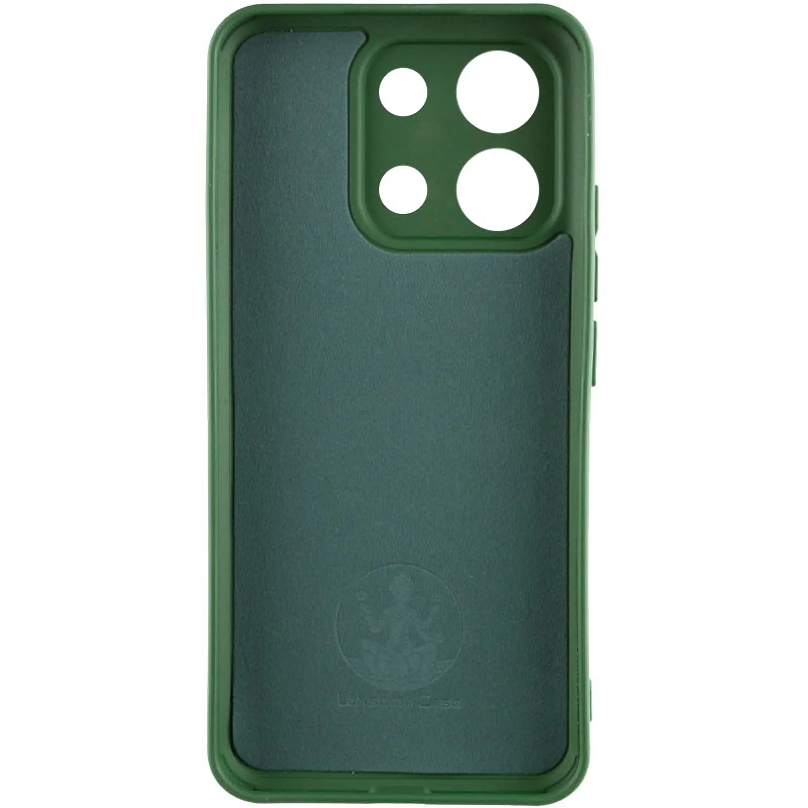 Чехол Silicone Cover Lakshmi Full Camera (AA) для Xiaomi Poco X6 Pro, Зеленый / Dark green 1, Силикон, купить оптом с доставкой