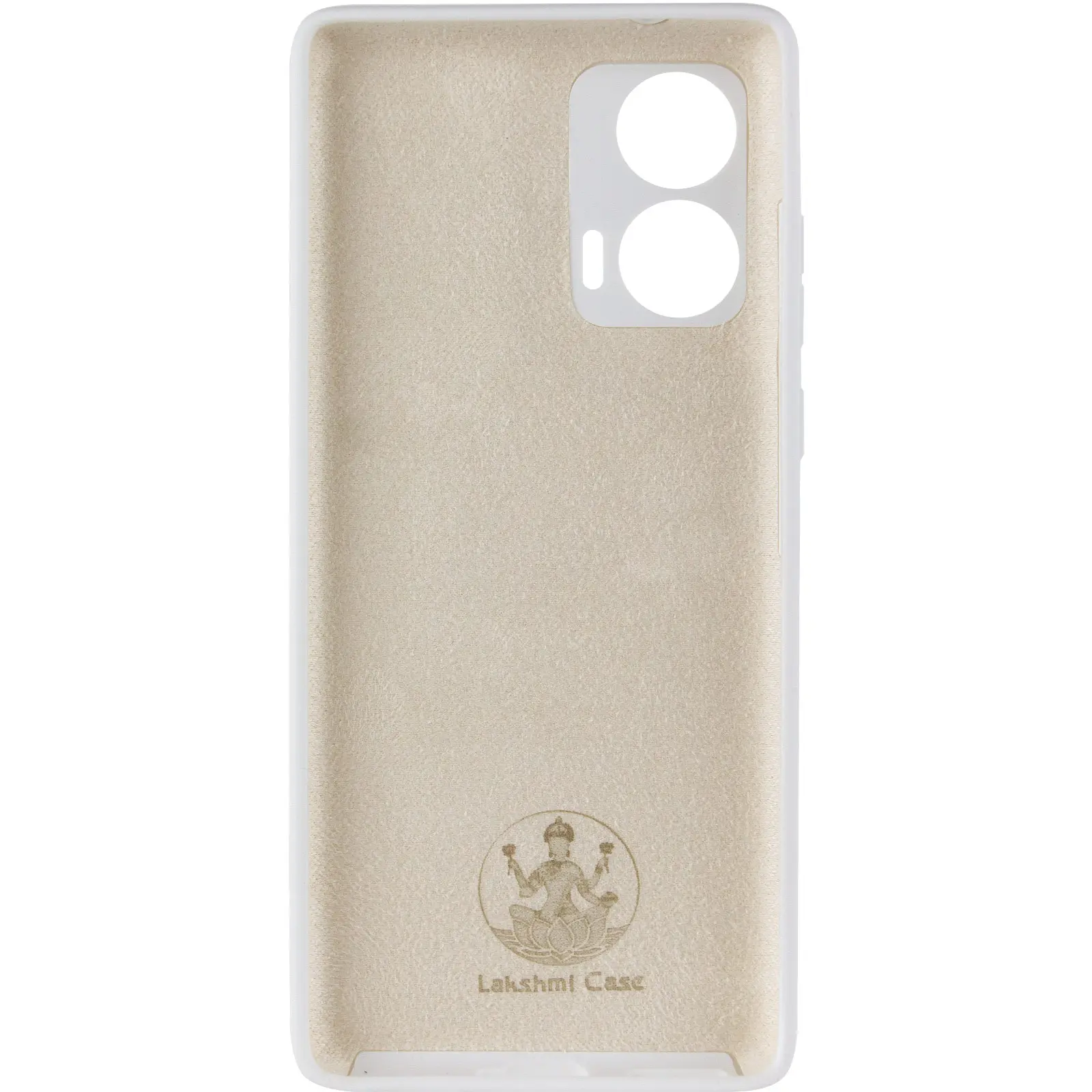 Чехол Silicone Cover Lakshmi Full Camera (AA) для Motorola Edge 50 Fusion, Белый / White 2, Силикон, купить оптом с доставкой