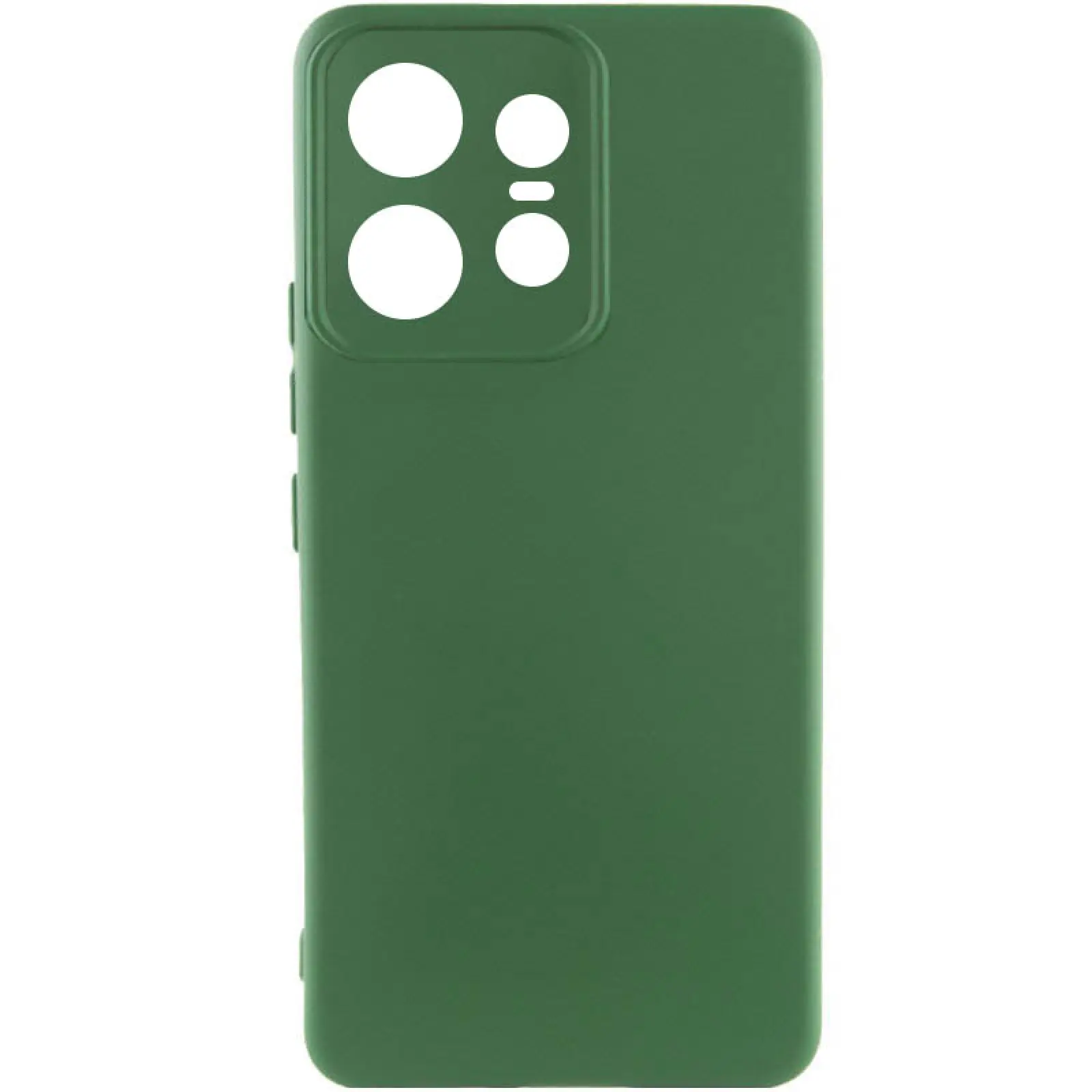 Чехол Silicone Cover Lakshmi Full Camera (AA) для Motorola Edge 50 Pro, Зеленый / Dark green, Силикон, купить оптом с доставкой