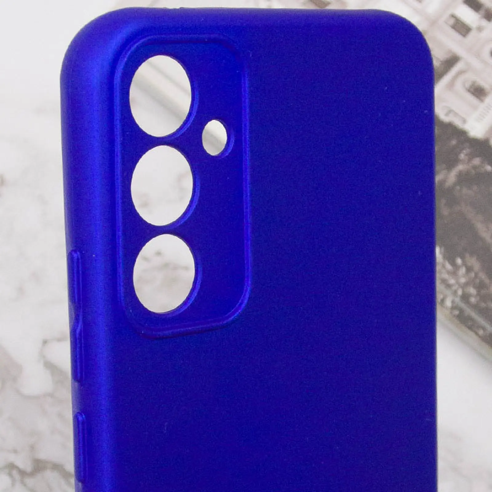 Чехол Silicone Cover Lakshmi Full Camera (AA) для Samsung Galaxy S24 FE, Синий / Iris 4, Силикон, купить оптом с доставкой