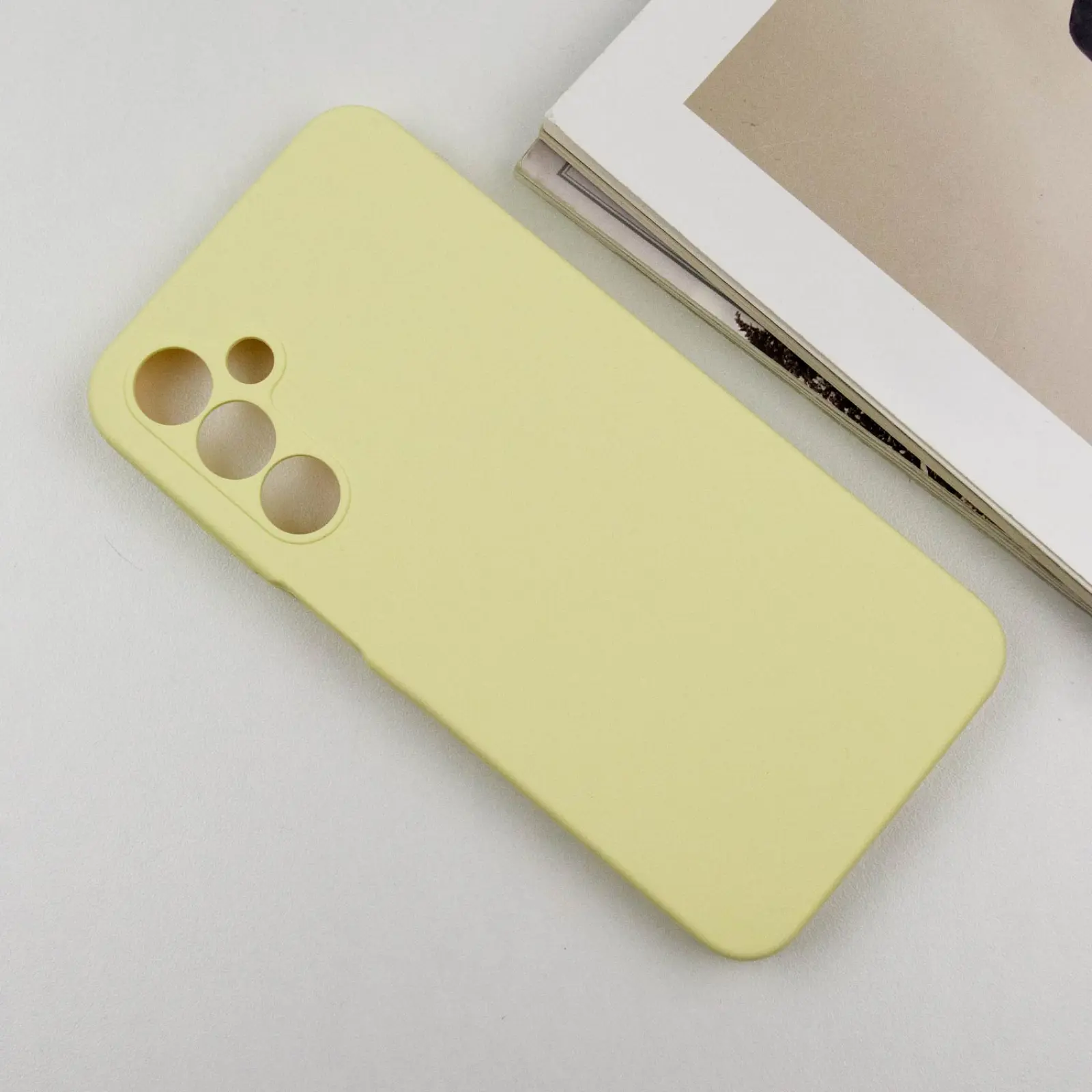 Чехол Silicone Cover Lakshmi Full Camera (AA) для Samsung Galaxy A16 4G/5G, Желтый / Mellow Yellow 2, Силикон, купить оптом с доставкой
