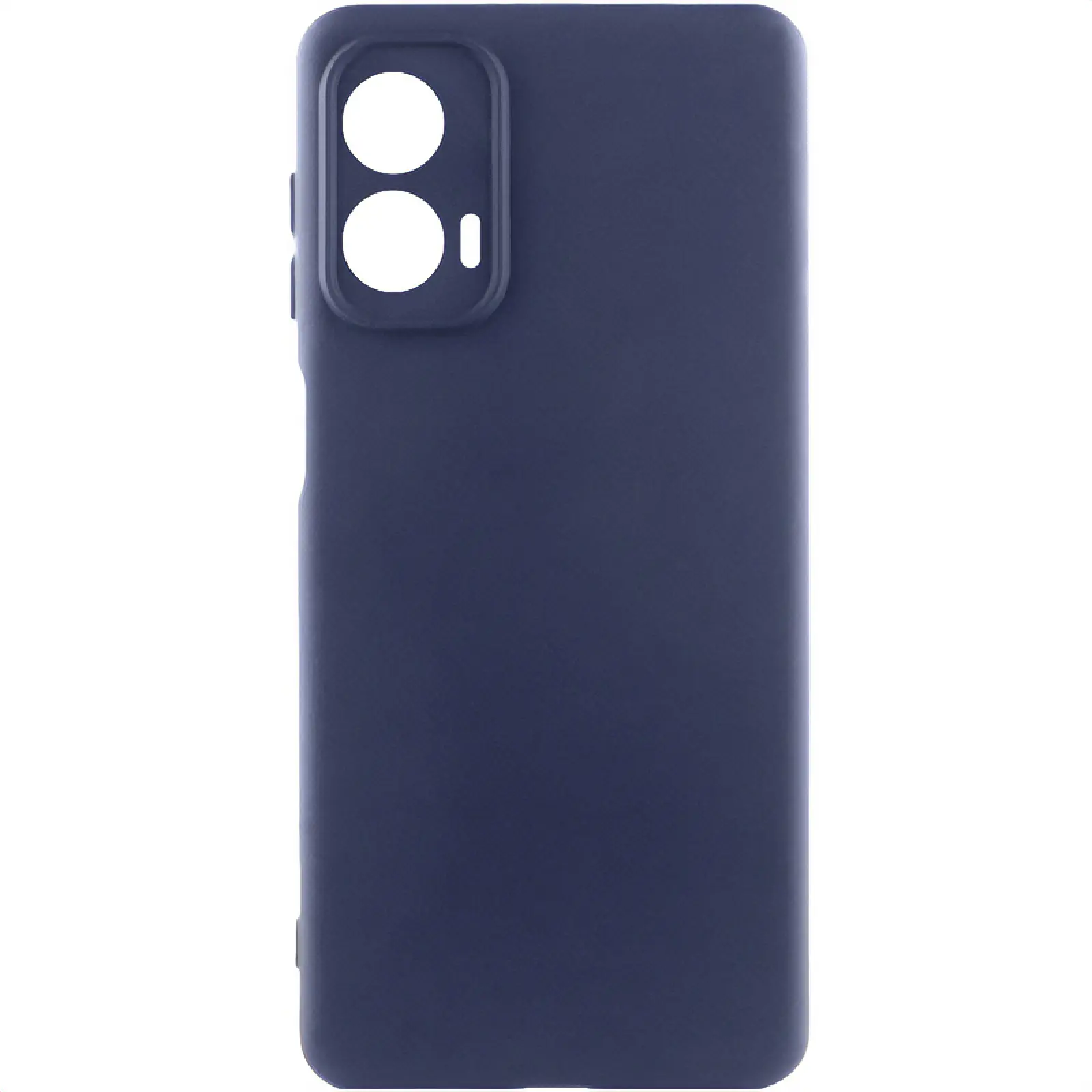 Чехол Silicone Cover Lakshmi Full Camera (AA) для Motorola Moto G85, Синий / Midnight Blue, Силикон, купить оптом с доставкой