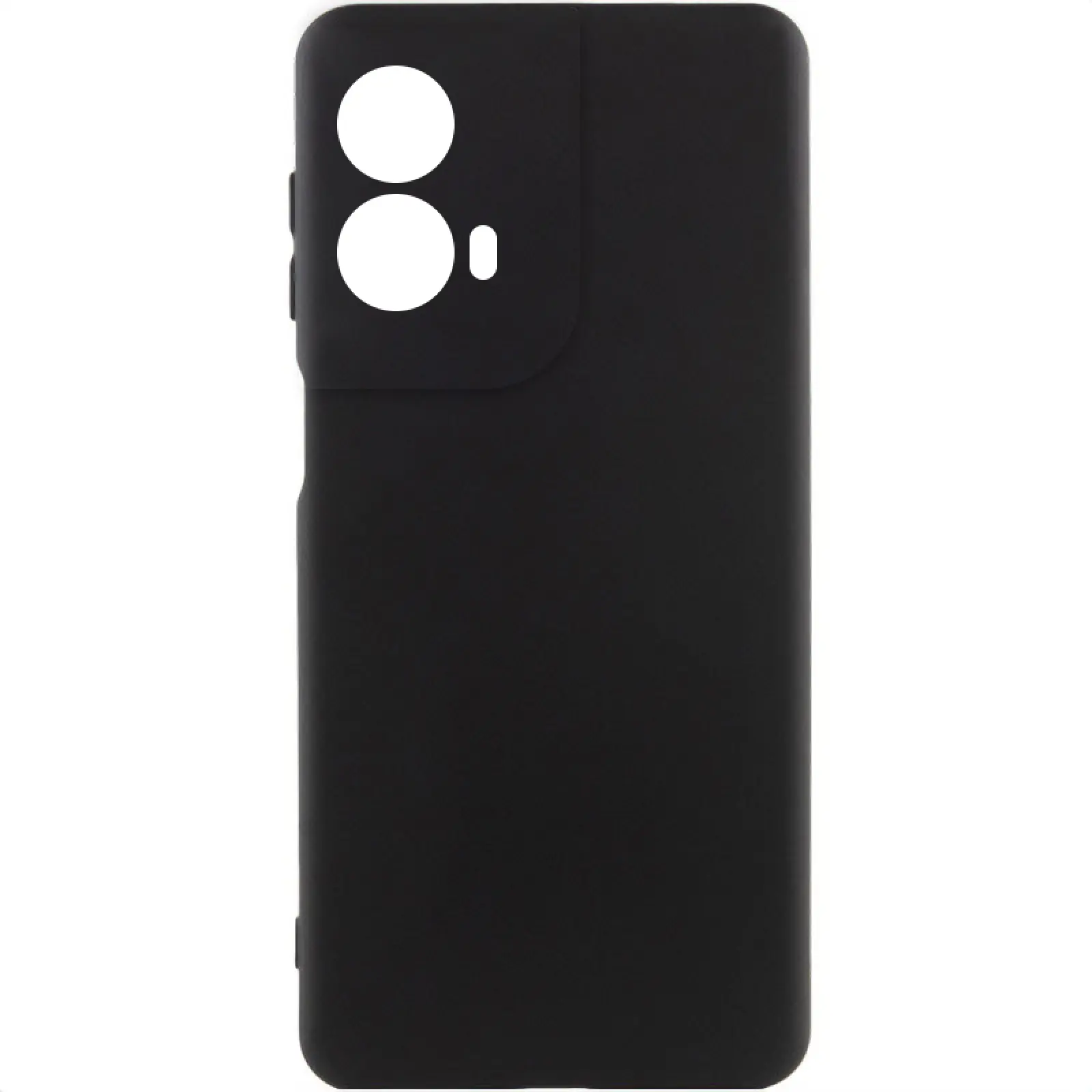 Чехол Silicone Cover Lakshmi Full Camera (AA) для Motorola Moto G85, Черный / Black, Силикон, купить оптом с доставкой