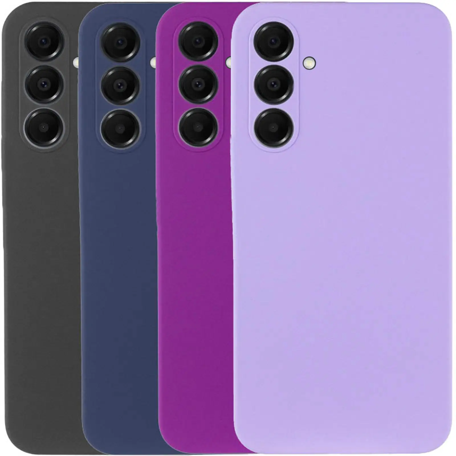 Чехол Silicone Cover Lakshmi Full Camera (AA) для Samsung Galaxy A56 5G, Силикон, купить оптом с доставкой