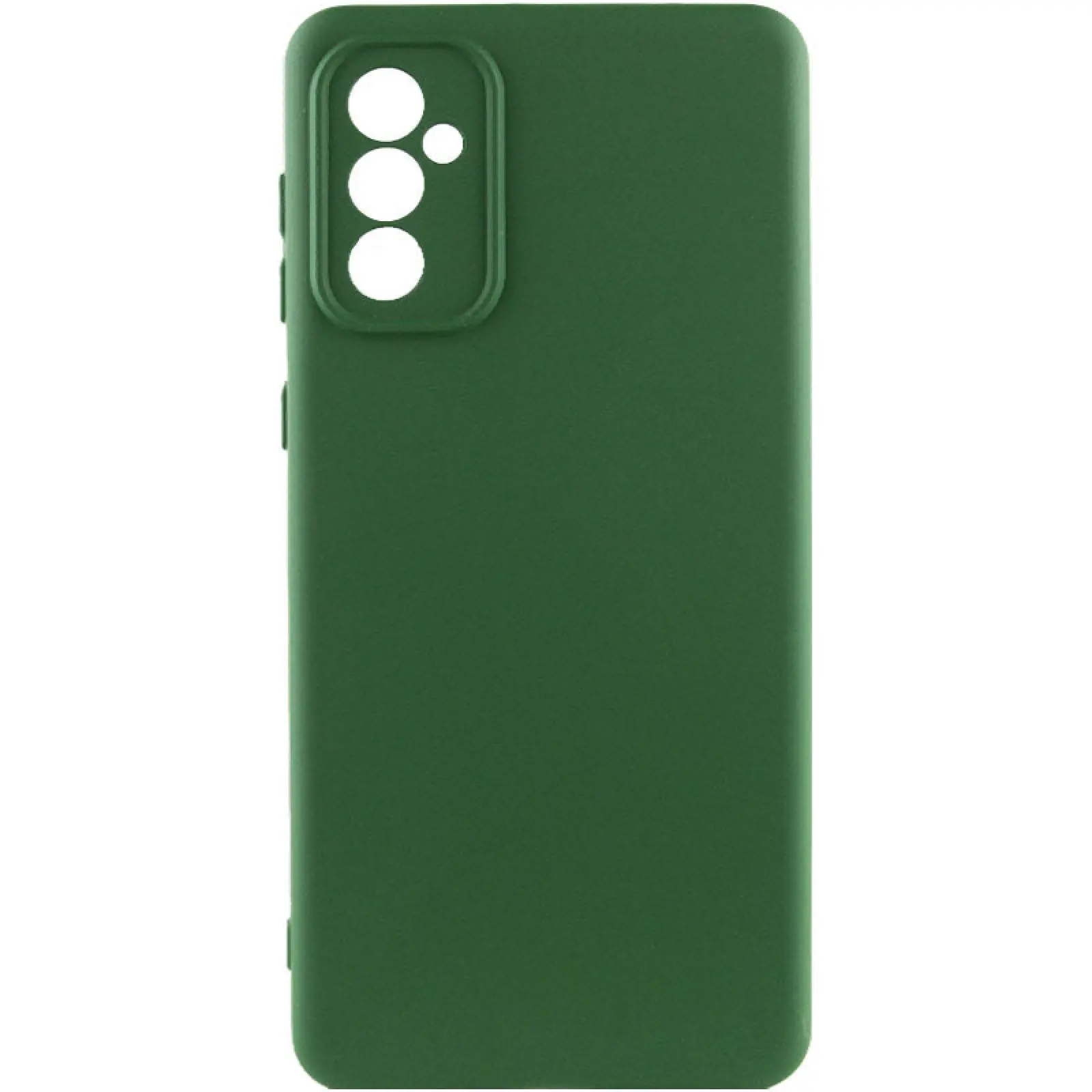Чехол Silicone Cover Lakshmi Full Camera (AA) для Samsung Galaxy A56 5G, Зеленый / Dark green, Силикон, купить оптом с доставкой